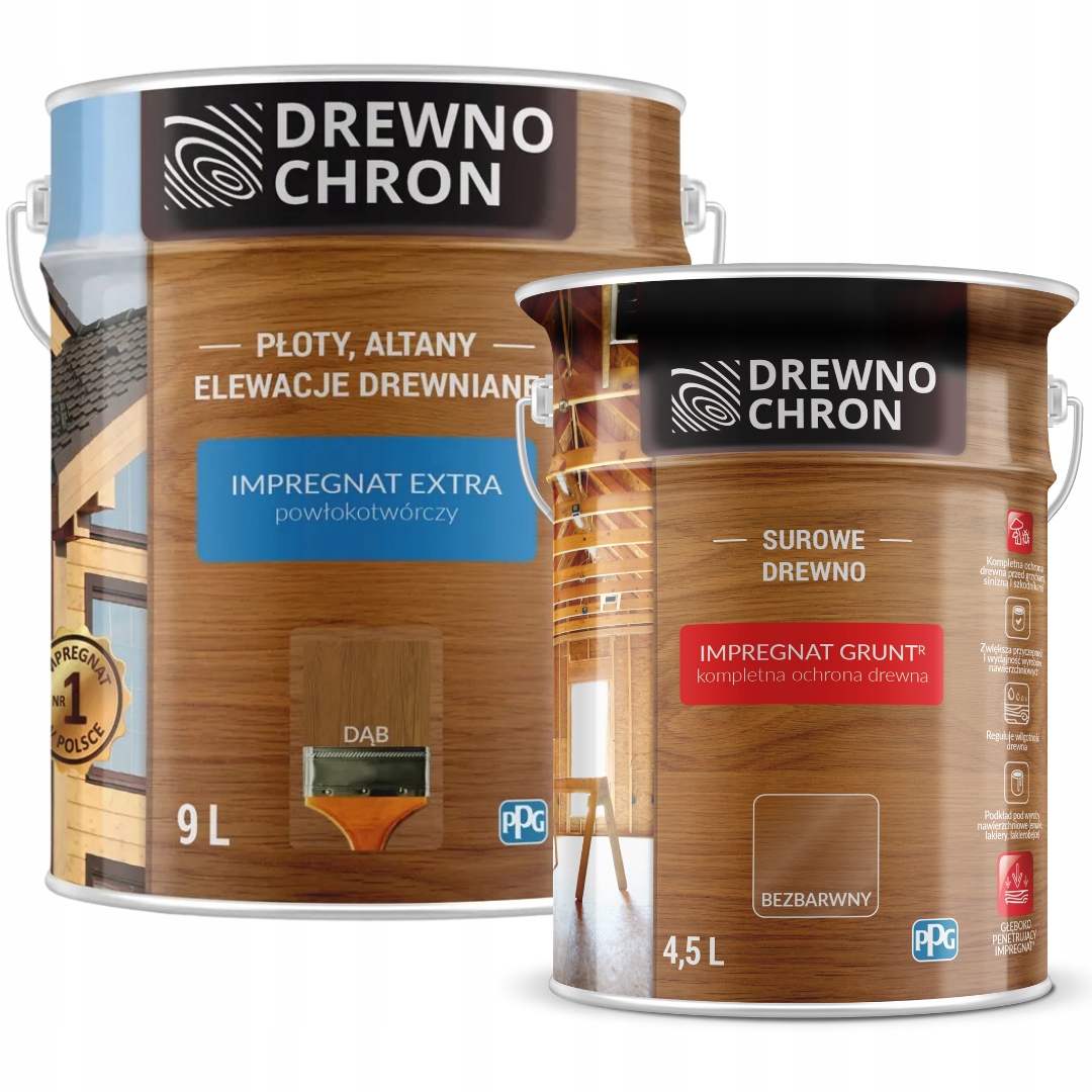 Drewnochron Impregnace Extra 9 L Dub Drewnochron Impregnace Zemina 4,5 L