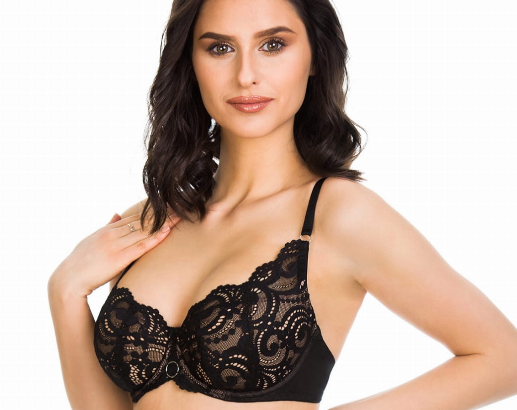 Mediolano Podprsenka Push-up 01077 Tango Černá 65E