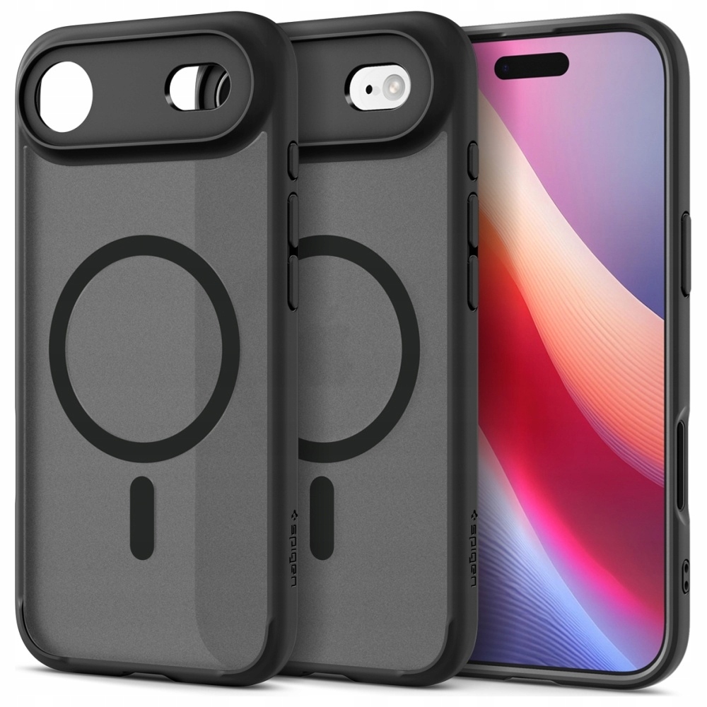 Pouzdro Spigen Ultra Hybrid Mag MagSafe pro iPhone Air frost, černé