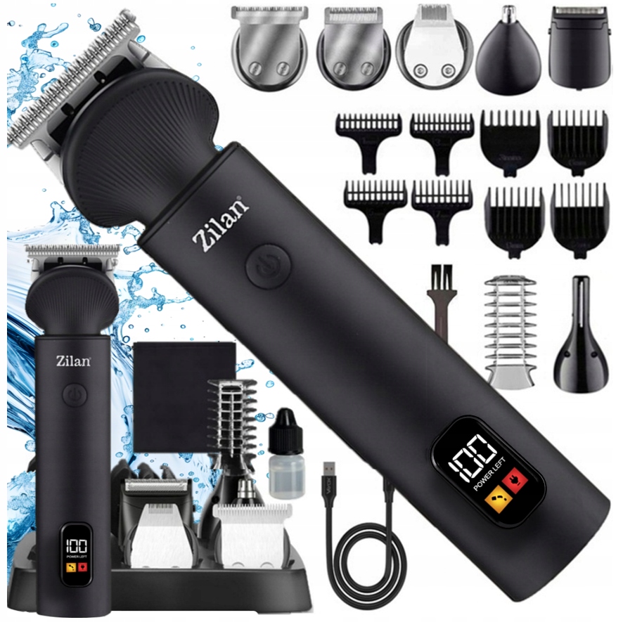 Trymer Golarka Strzyżenie Golenie Brody Włosów Bezprzewodowa XXL Usb 16W1