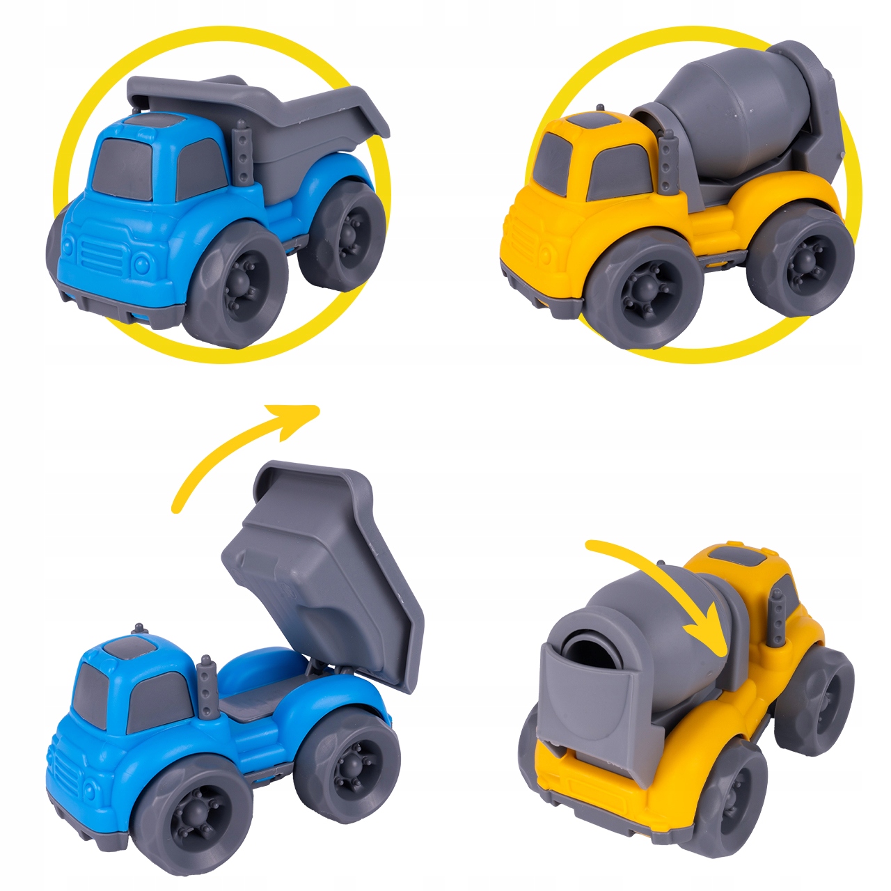 AUTO LAWETA CIĘŻARÓWKA SAMOCHODZIKI DLA DZIECI SAMOCHÓD BETONIARKA DZWIĘK Seria 112064