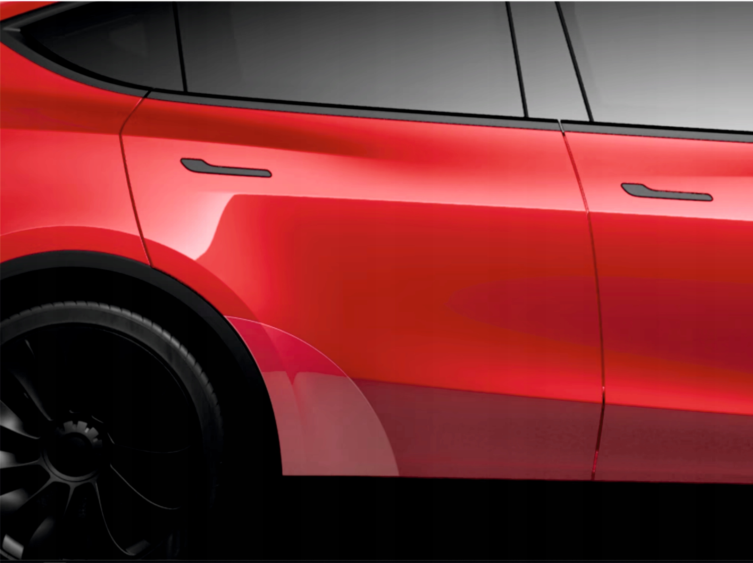 Samolepky Na Dveře/kola Tesla Model Y Bezbarvé Fólie Oracal L+p