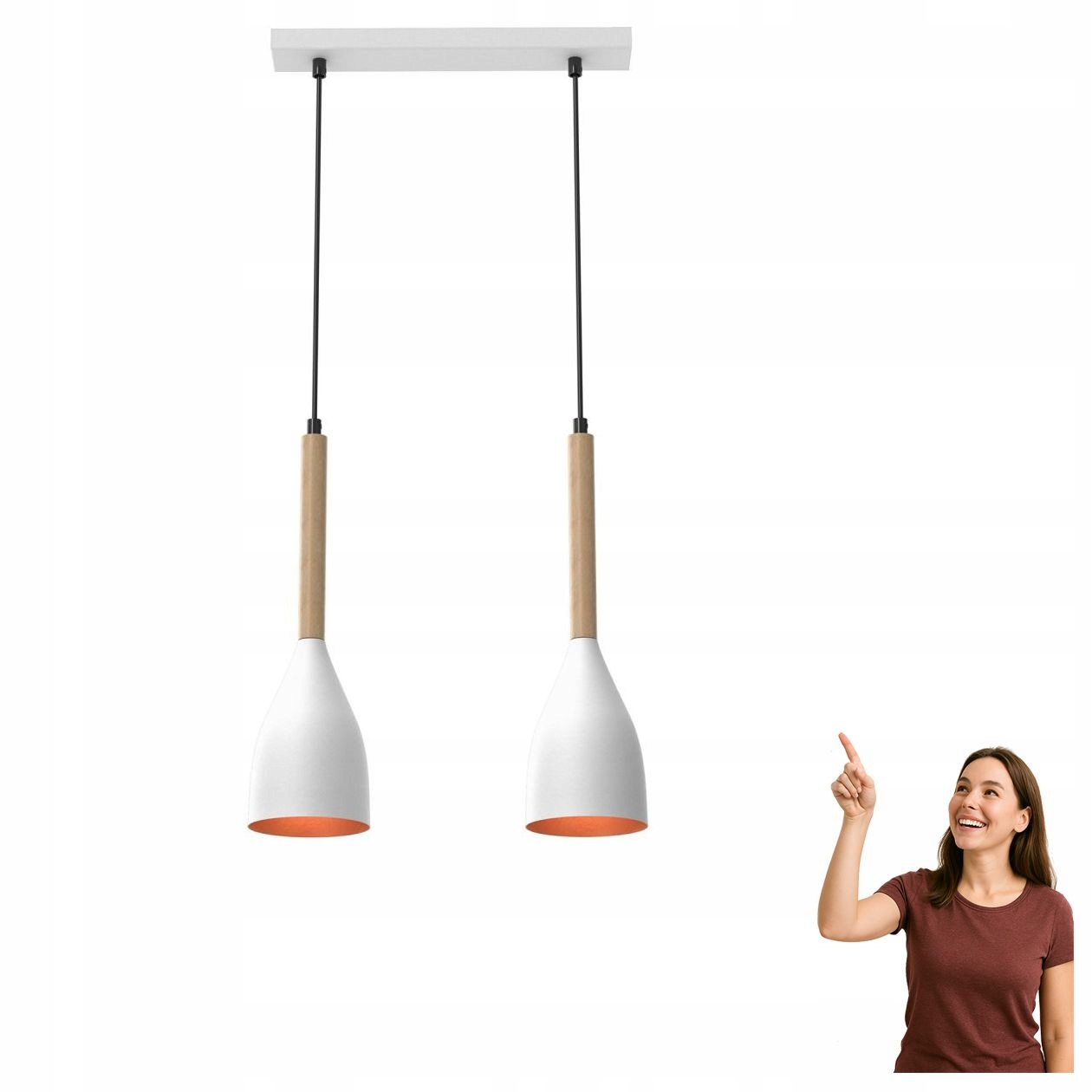 Závěsná dvojitá lampa na liště Muza 9107 Luminex