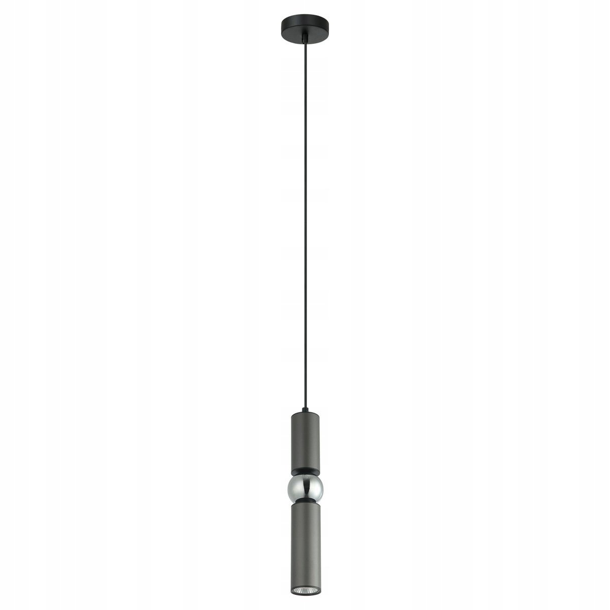 Isidora, Moderná, dekoratívna, šedo-strieborná závesná lampa, GU10