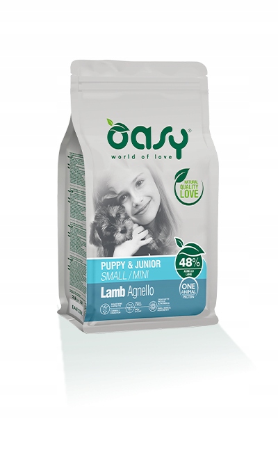 Oasy suché krmivo pro psy One Protein Mini Puppy jehněčí 2,5 kg