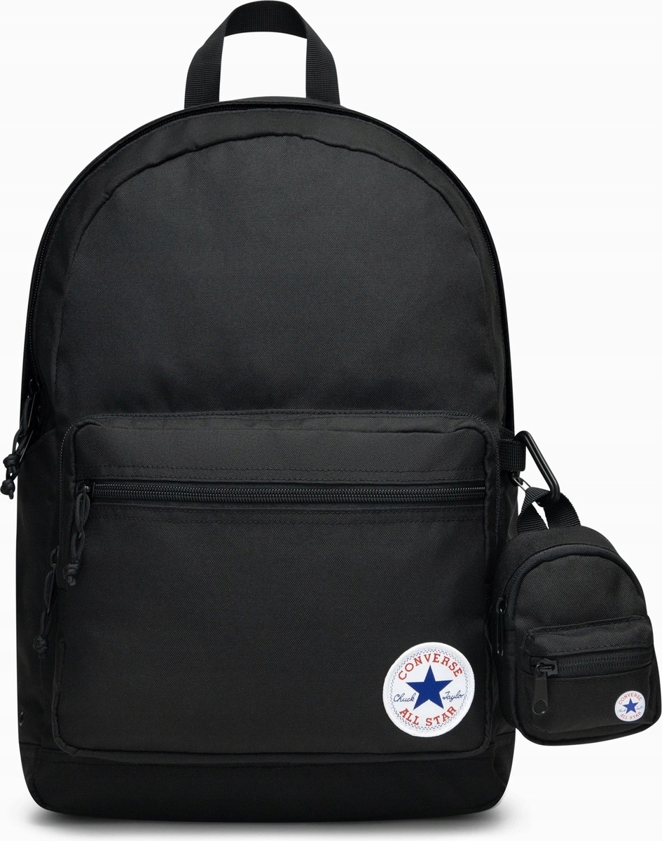 Školní batoh pro mládež Converse Go 2, 24 l, černý, městský batoh na notebook
