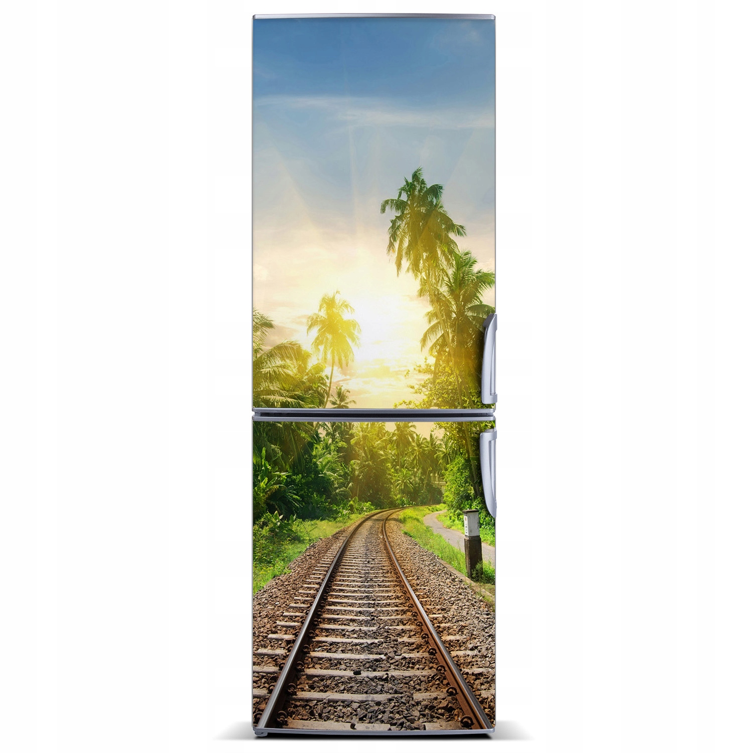 

Mata magnetyczna na lodówkę Tory kolejowe 60x180