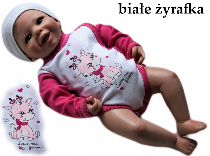 

Body kopertowe pajacyk długi rękaw 62 bawełniane