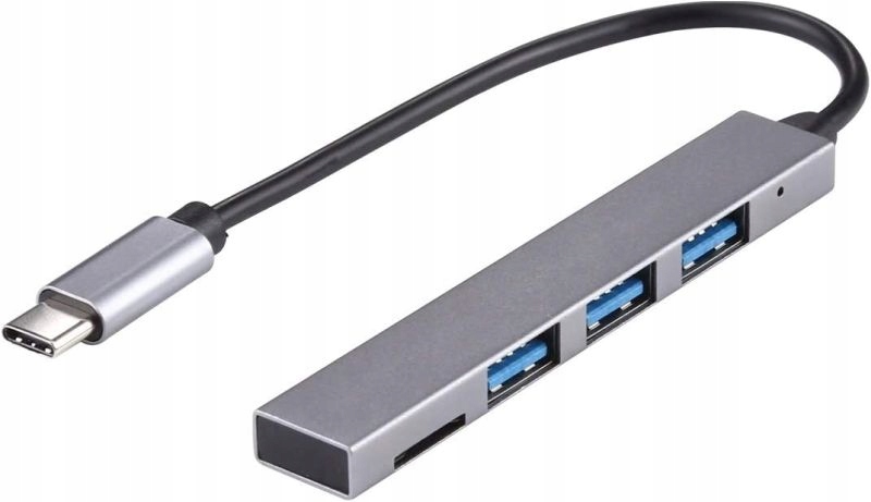 

Hub Czytnik kart Usb 3.1 Typ C 3x Usb 3.0 MicroSD