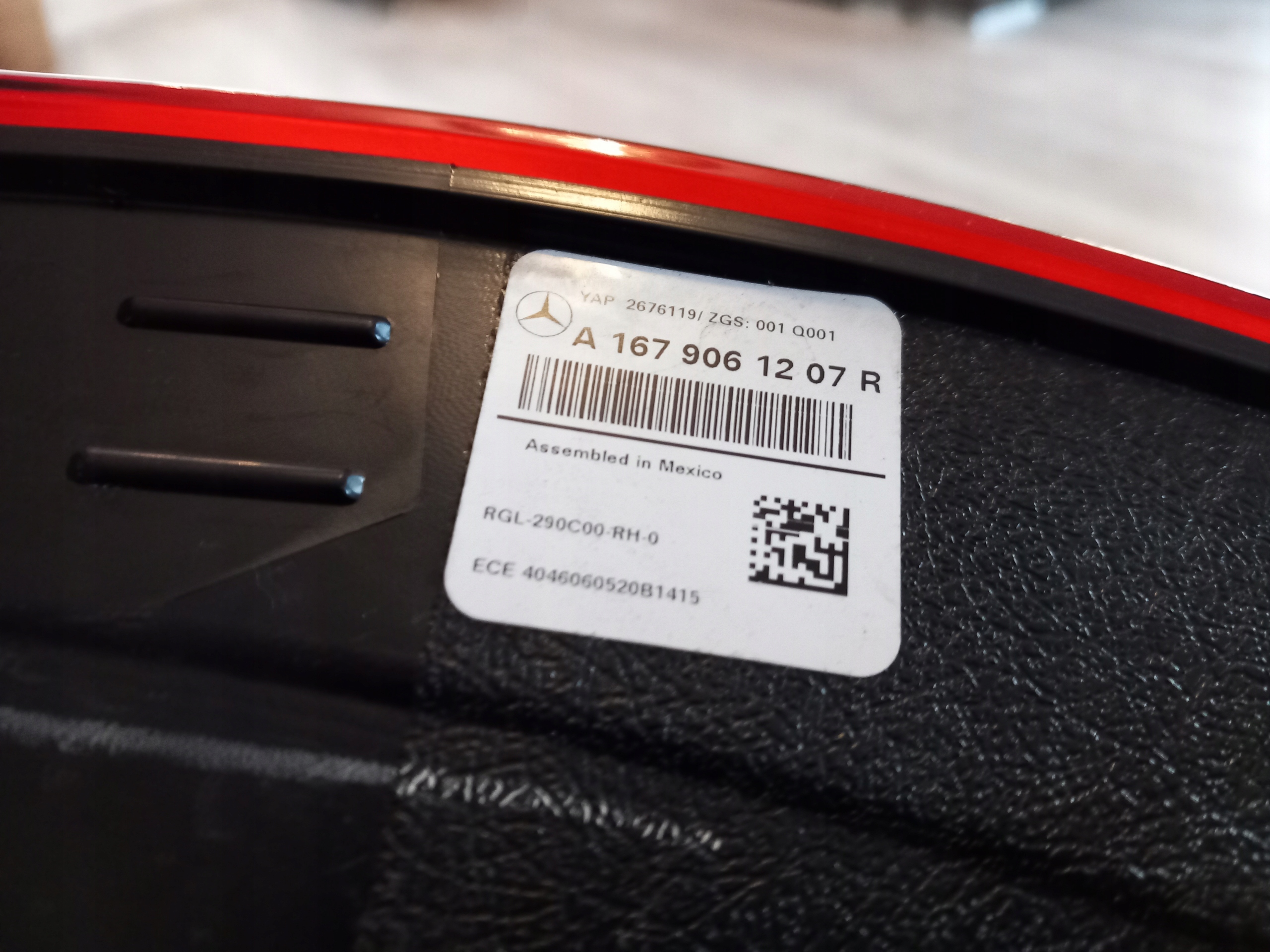 MERCEDES GLE Купе W167 фонарь левый европа