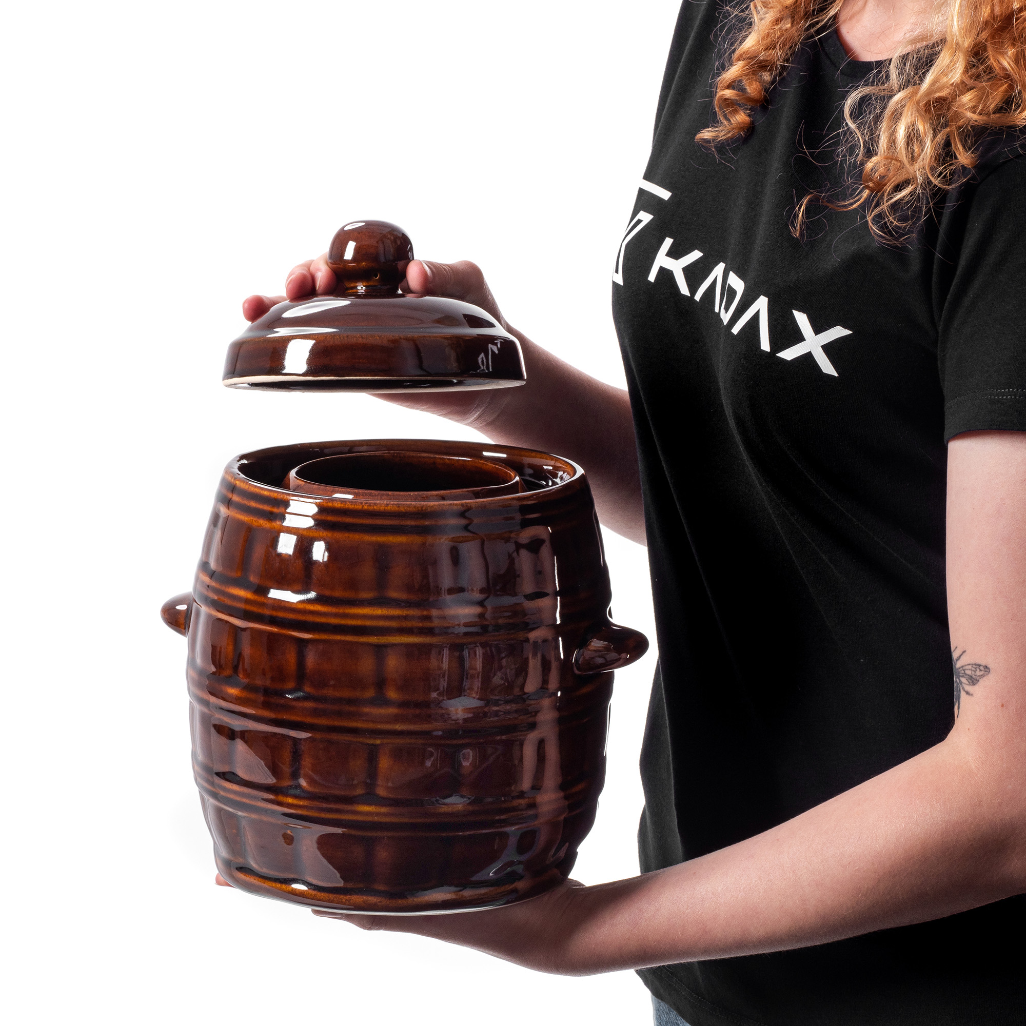 BECZKA DO KISZENIA KAPUSTY KAMIONKOWA 4L Materiał dominujący ceramika