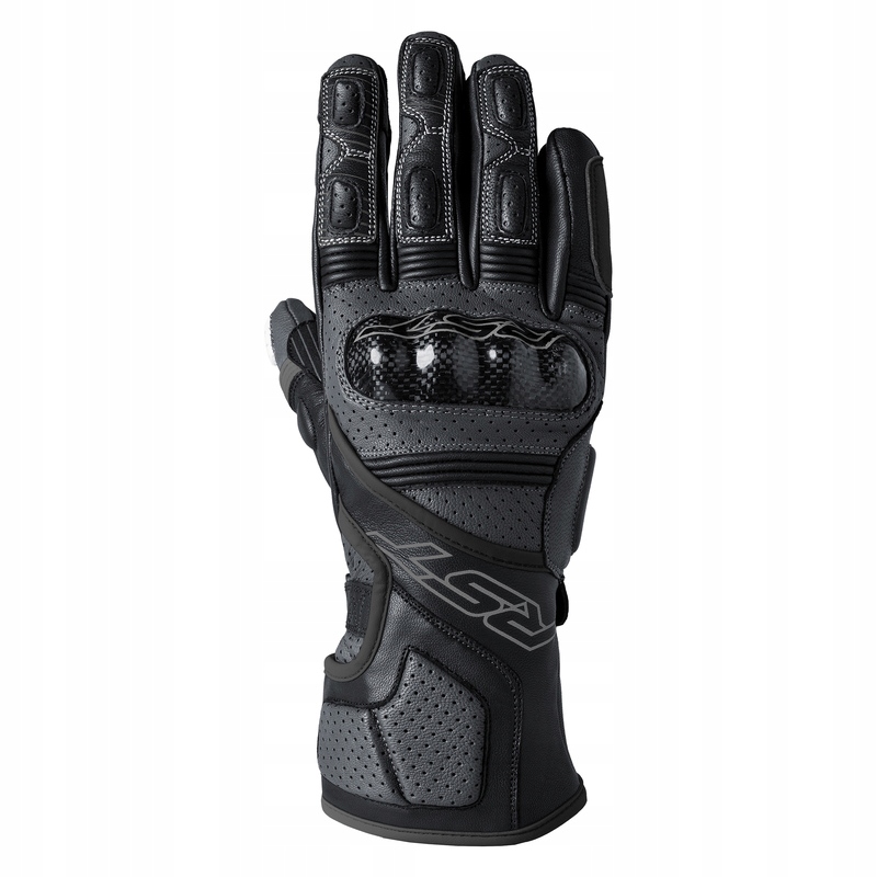 Kožené Rukavice Rst Fulcrum Ce Black/black (XXL)