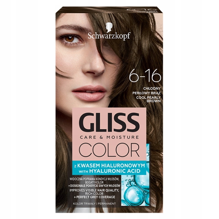 

Gliss Color Farba do włosów 6-16 Chłodny Perł Brąz