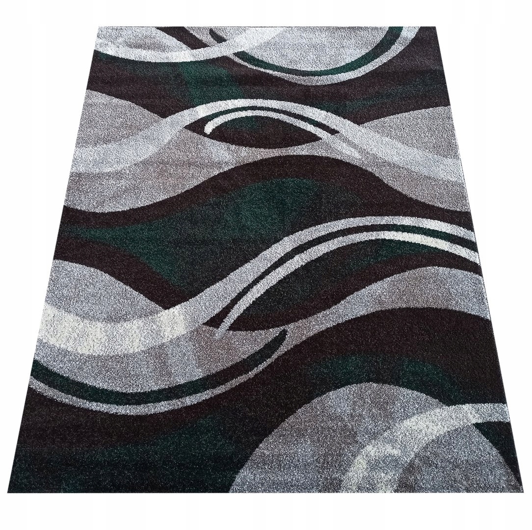 Dywan Do Sypialni Salonu Pokoju Otto 01 Szaro-Zielony 160x220 cm wielokolor