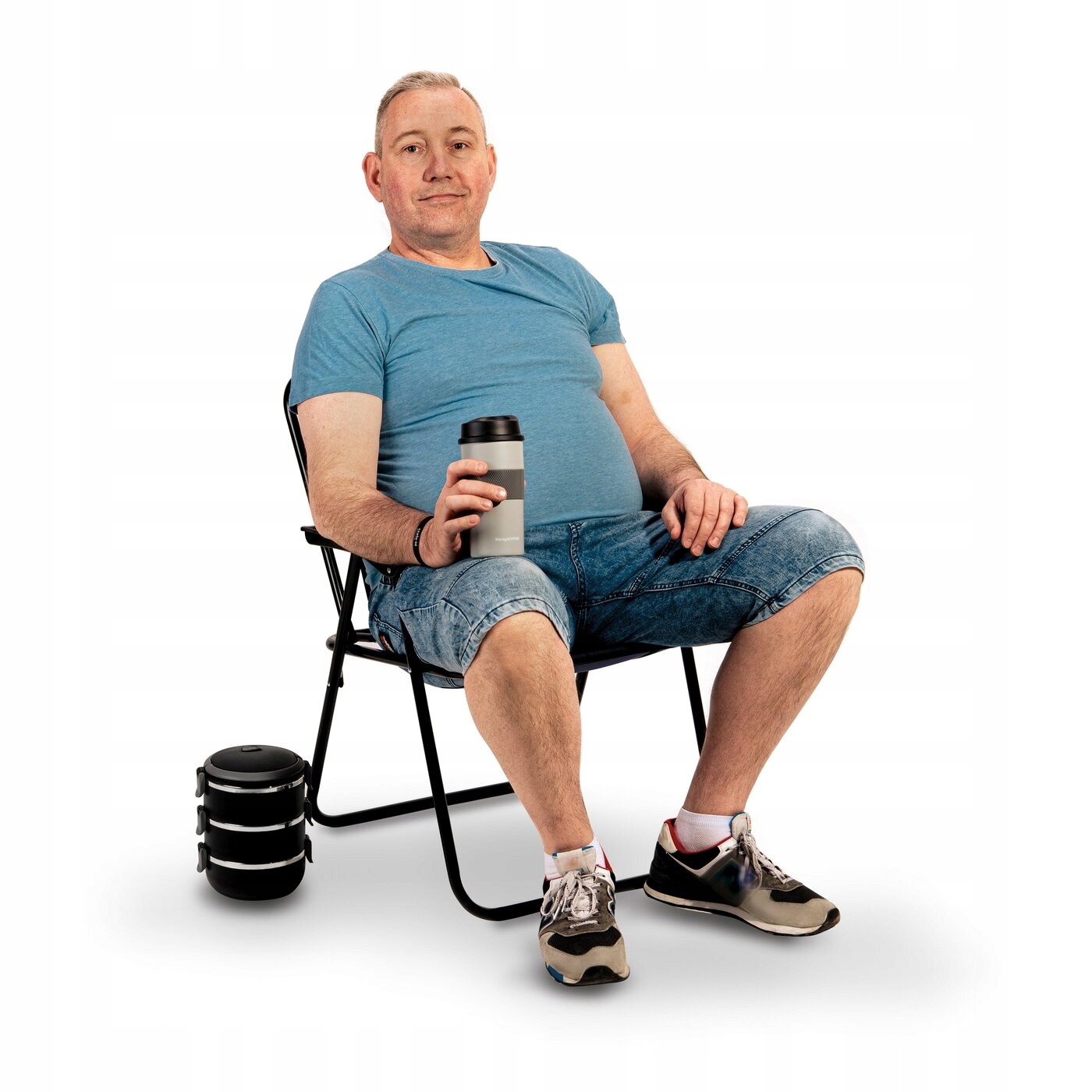 Składane KRZESŁO WĘDKARSKIE na ryby ROZKŁADANY fotel TURYSTYCZNY na plażę Rodzaj z oparciem