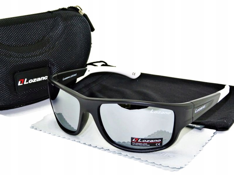 Stříbrné Polarizační Brýle Pánské Sluneční Uv Set Řidičů Lozano