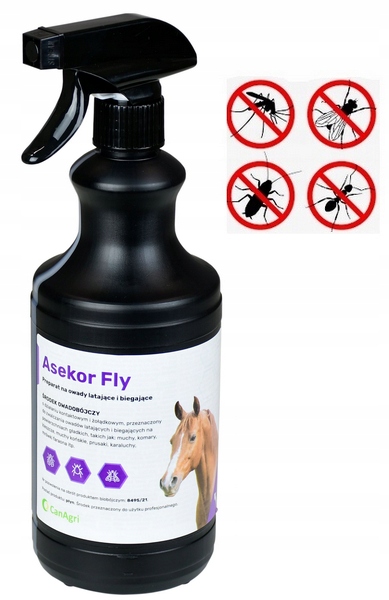 

Asekor Fly Preparat Na Muchy Komary Dla Koni 750ML