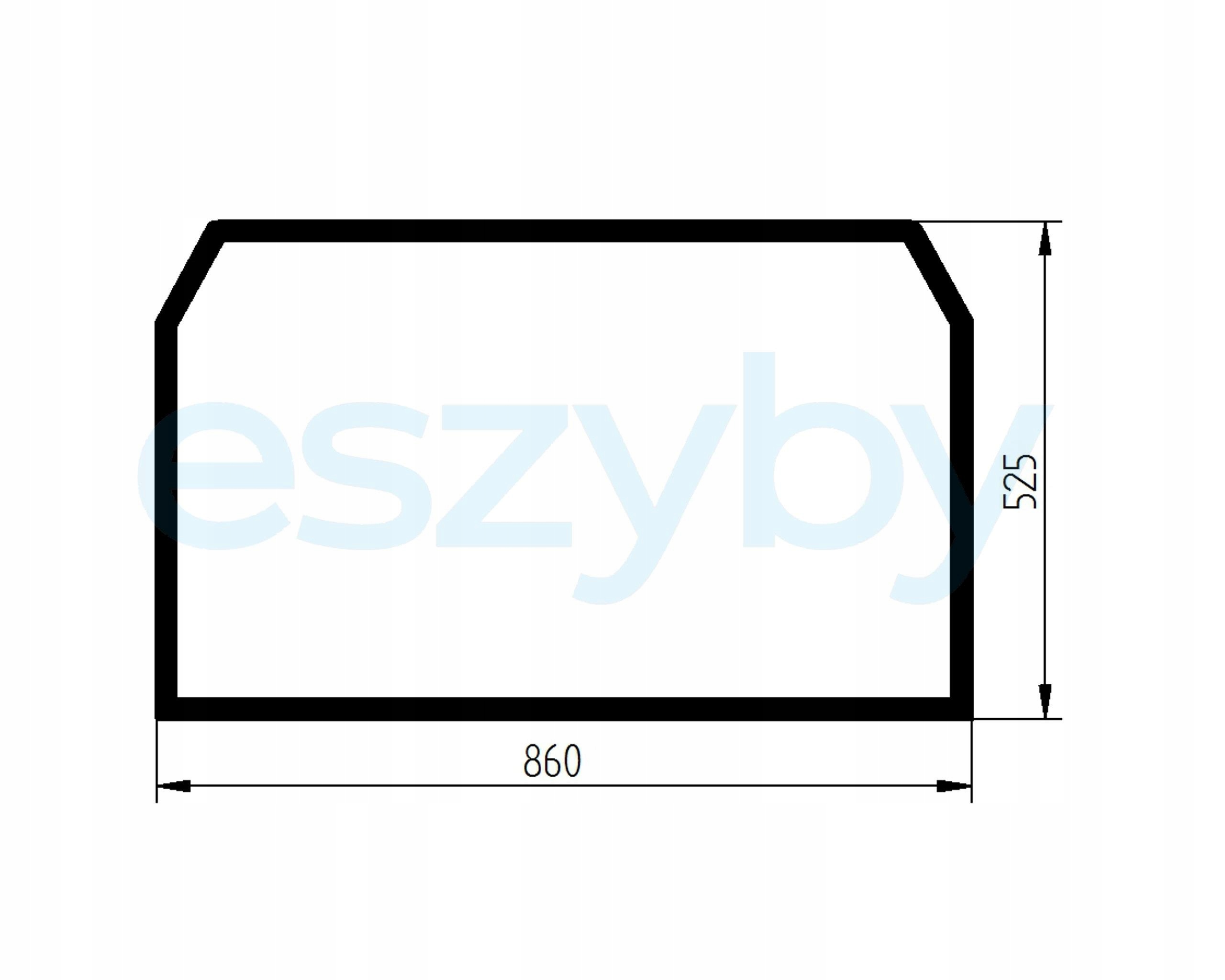 sklo teleskopický nakladač Manitou střešní 749729