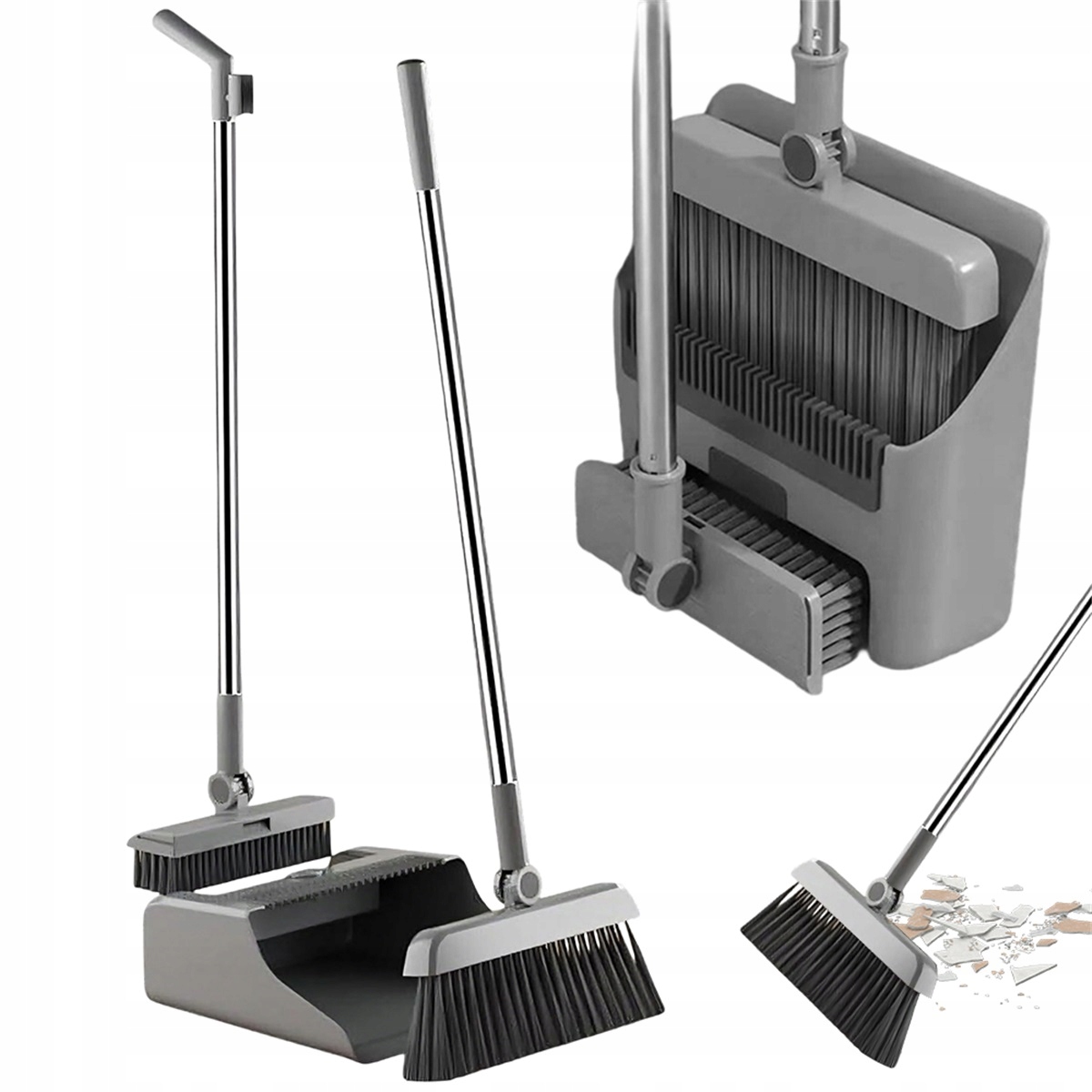 Kartáč S Lopatkou Otočný O 180° Vertikální Do Kuchyně S Hřebenem