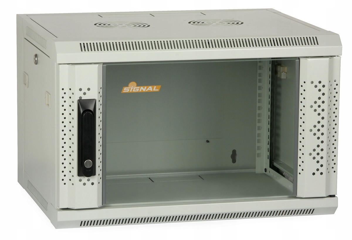 Skriňa Rack 19'' 6U 450 mm závesná Signal šedá