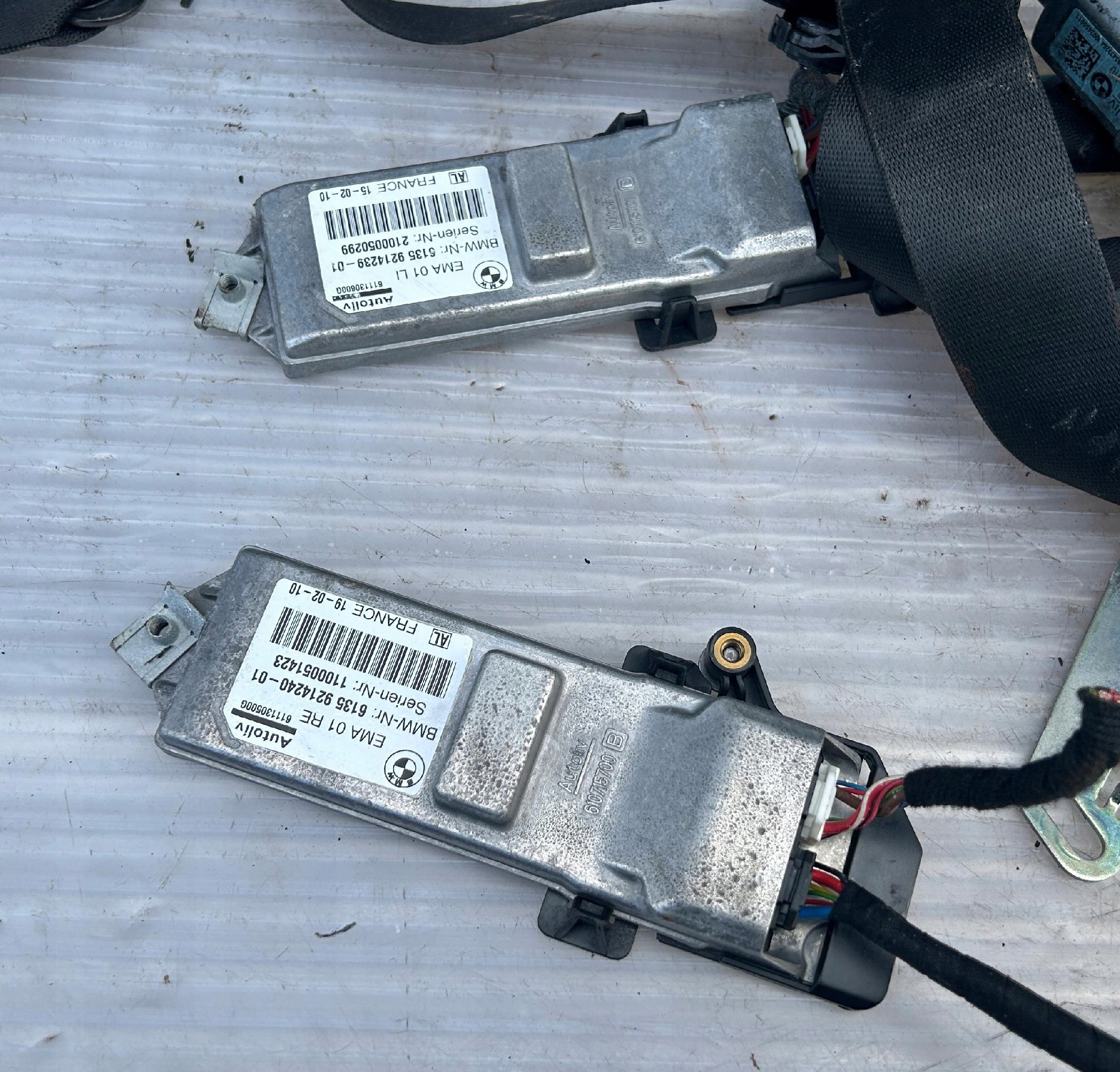 tension belt safety right left front BMW 7 F01