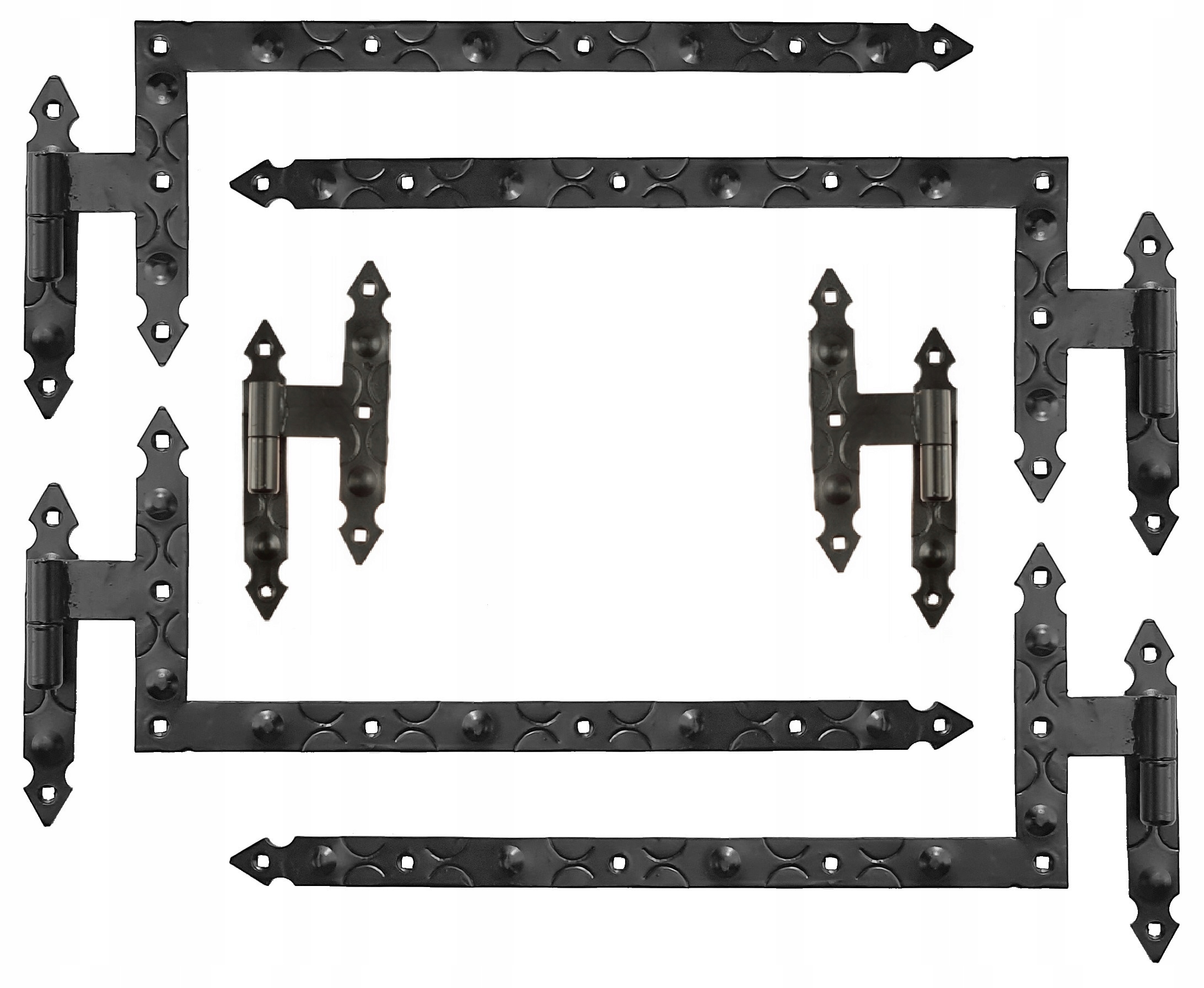 Úhlový Závěs Na Okenice 50X20 CM Kovaný Retro 6 Ks