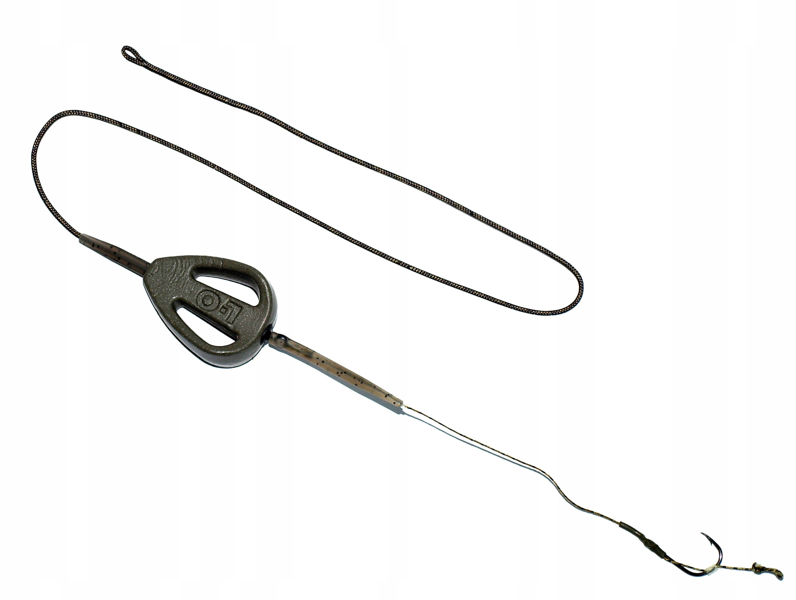 Przypon karpiowy leadcore, klips, ciężarek 56g...