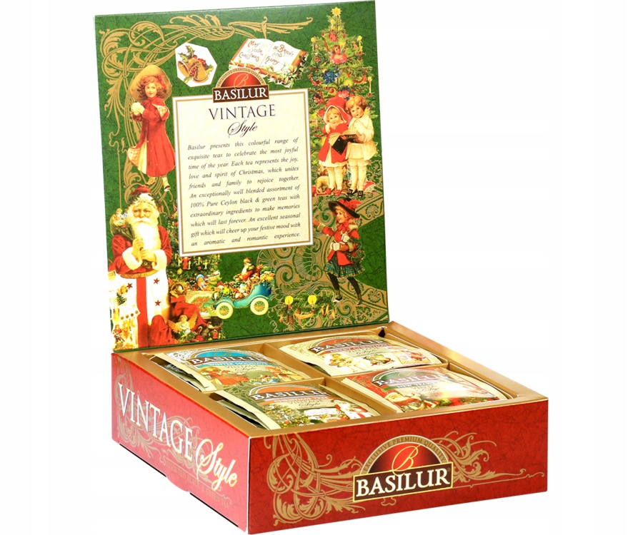 Levně Sada čajů Basilur Vintage Style Assorted 40 sáčků 75 g