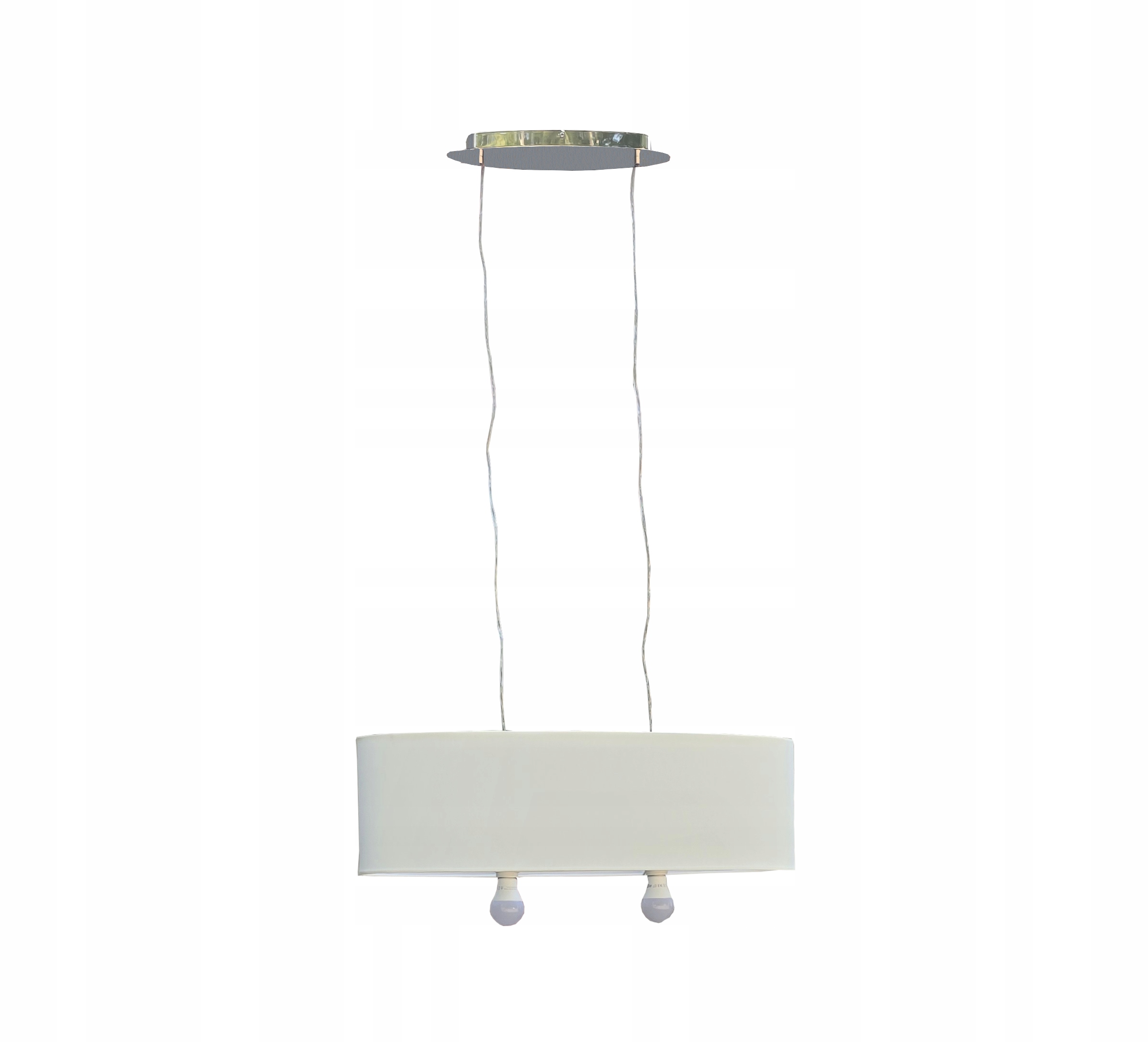 Závěsná lampa bílá 126 cm, nastavitelná