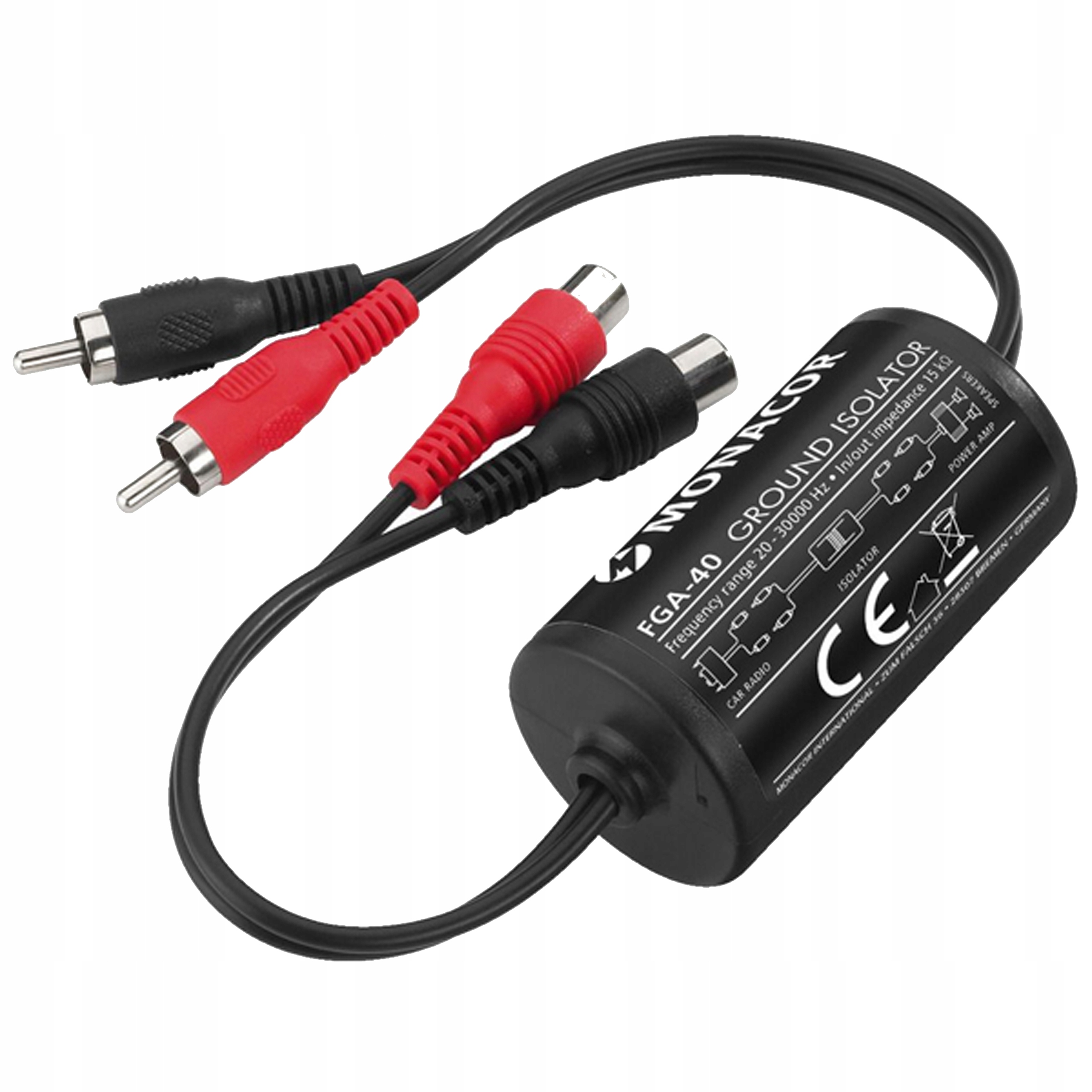 

Izolator Masy Eliminacji Zakłóceń Monacor FGA-40