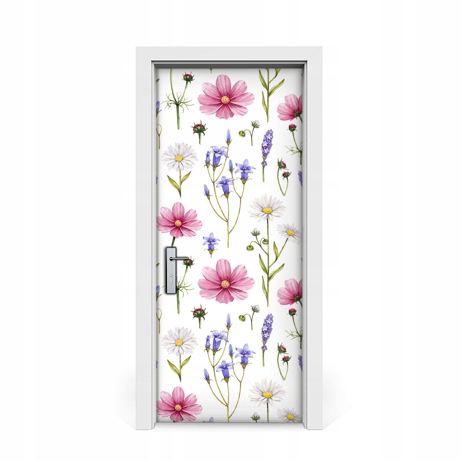 

Naklejka na drzwi Polne kwiaty stokrotki 85x205