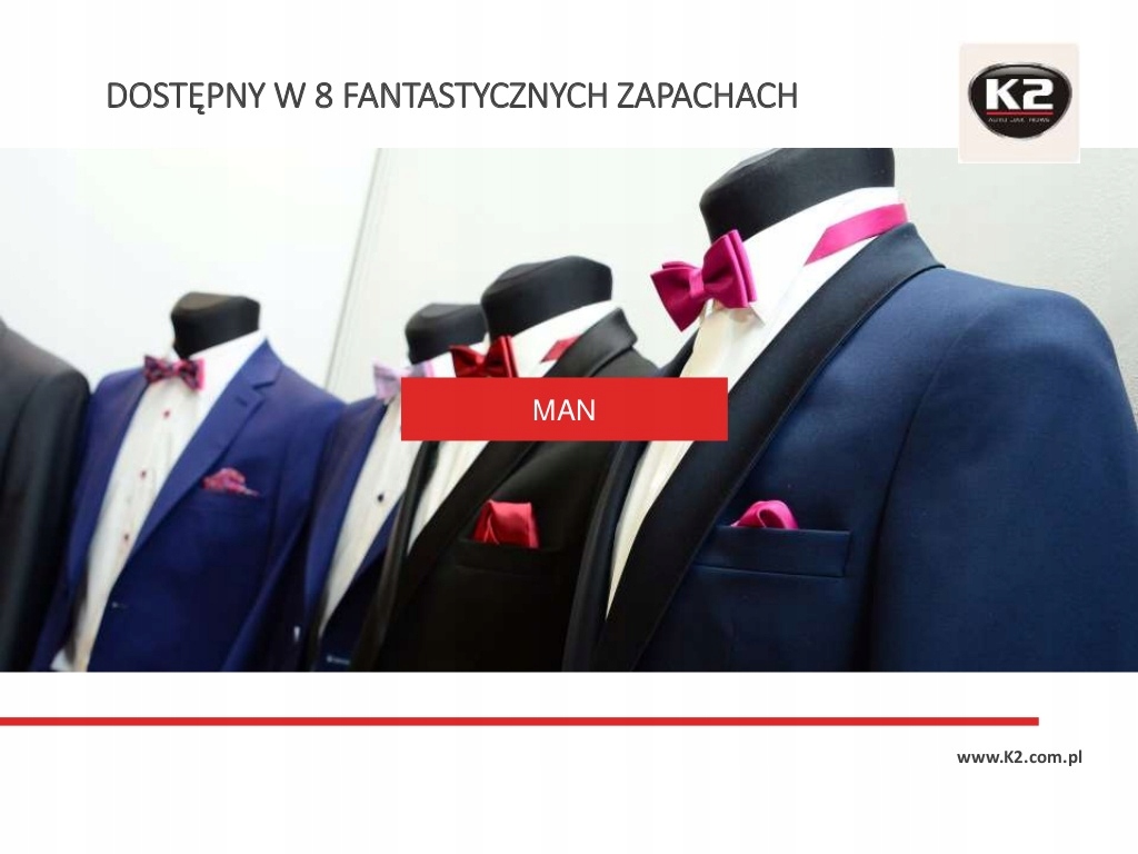 K2 Cosmo zapach samochodowy w atomizerze MAN Producent K2