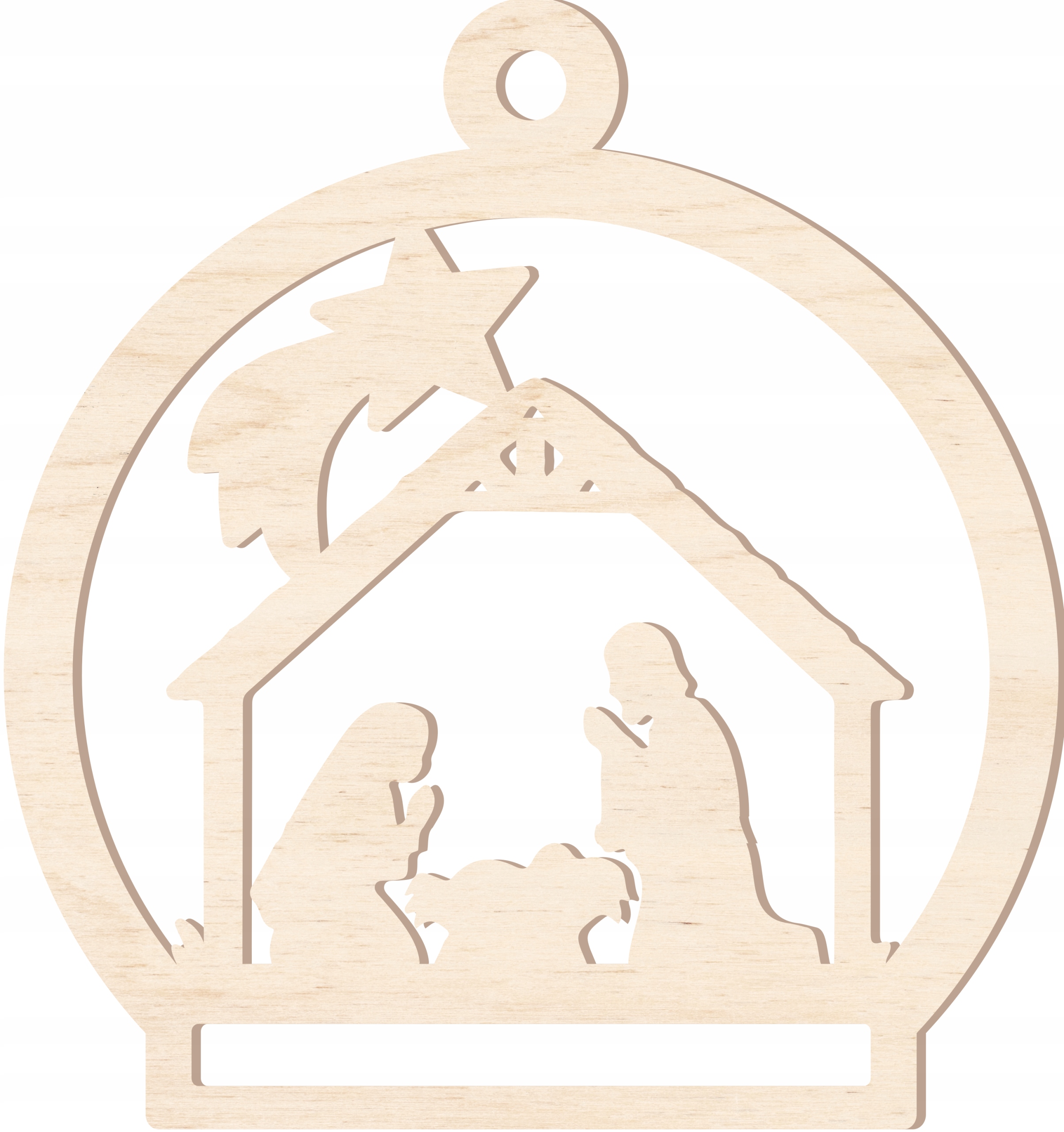 DREWNIANE BOMBKI CHOINKOWE ŚWIĄTECZNE ZAWIESZKI NA CHOINKĘ BAZA MAKRAMA x 5 Kod producenta Mims12