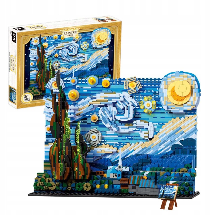 

Klocki Van Gogh Starry Night Gwieździsta Noc 1830