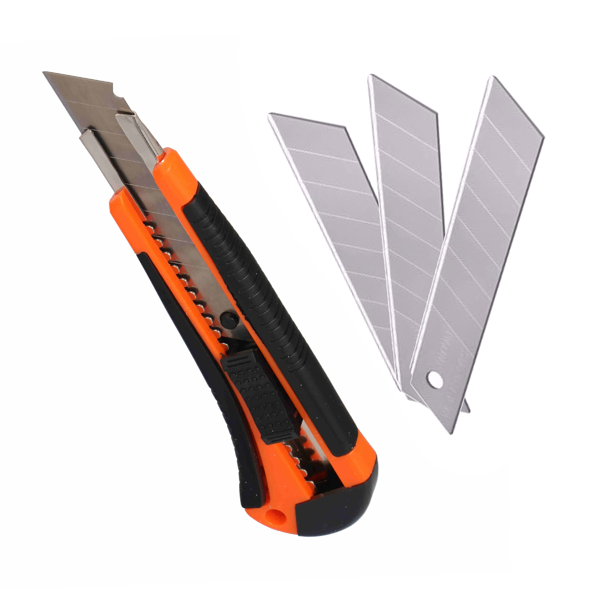 

Nóż Do Tapet nożyk Tapeciak 18 mm 3 Ostrza Mocne