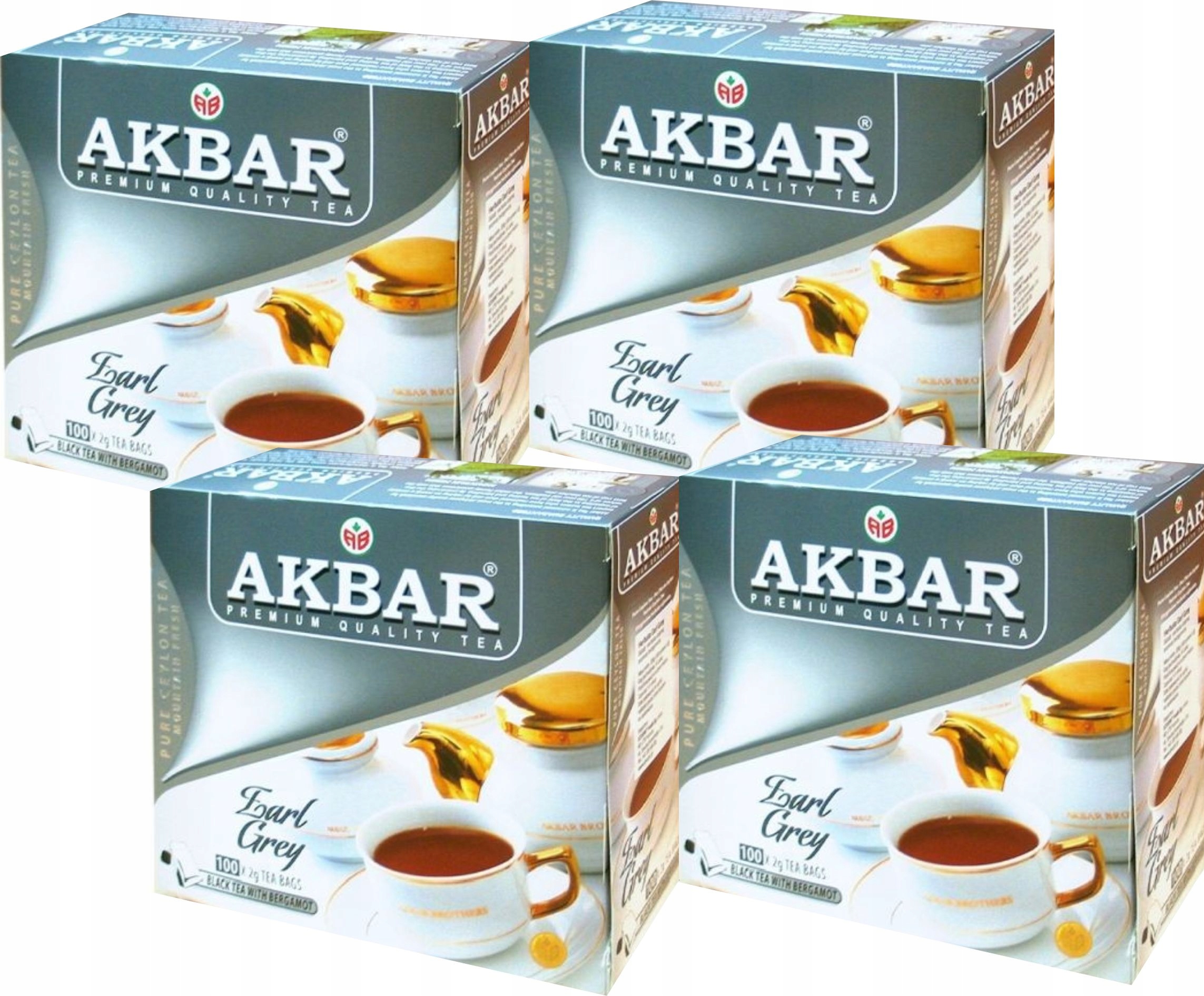 (x4) Akbar Herbata Ekspres Earl Grey 100tb