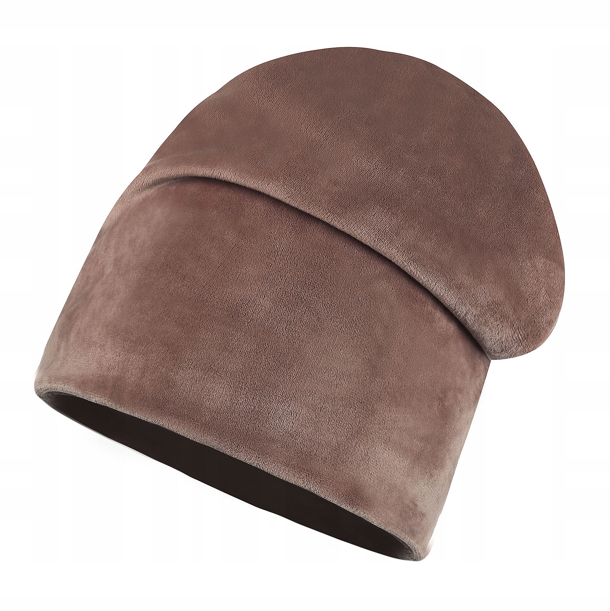 KOMPLET CZAPKA BEANIE TUBA KOMIN WELUROWY AKSAMIT Model H-176