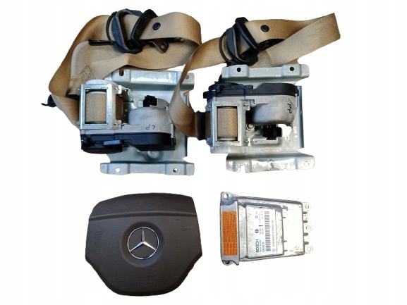 MERCEDES R W251 05- PAS BEZPIECZEŃSTWA PRZÓD LEWY PRAWY + PODUSZKA + SENSOR