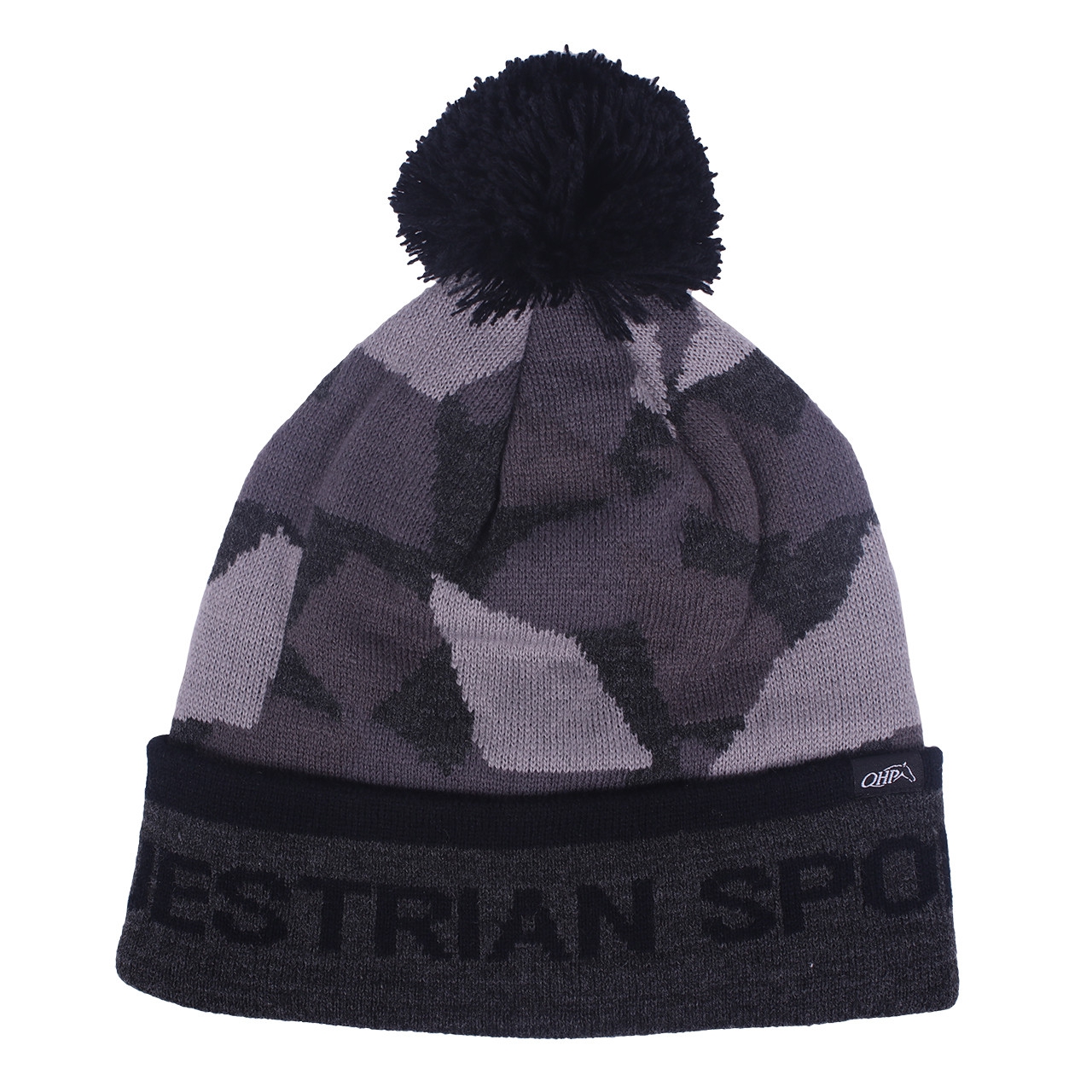 Qhp, Czapka Beanie Lisette czarny/szary