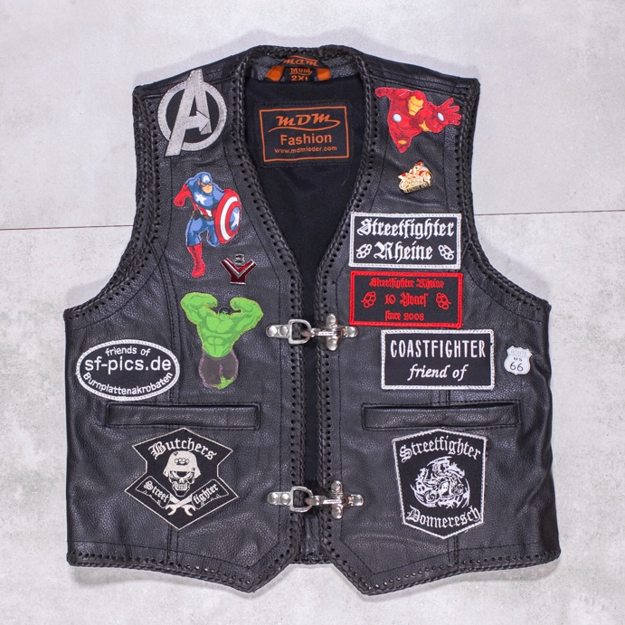 MDM LEDER SKÓRA KAMIZELKA MOTOCYKL PATKI DZIECIĘCA Producent inny