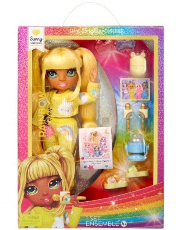 RAINBOW HIGH JUNIOR LALKA W PIŻAMIE SUNNY MADISON