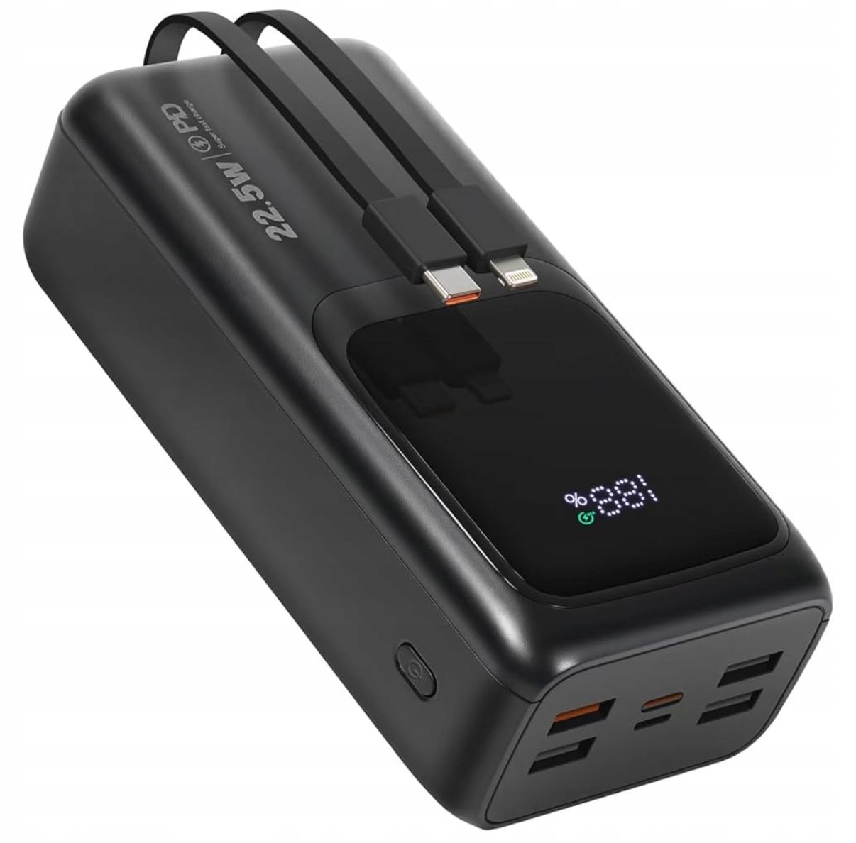 Potężna Stacja Energii – Powerbank 60 000 mAh 22.5W Pd Kable