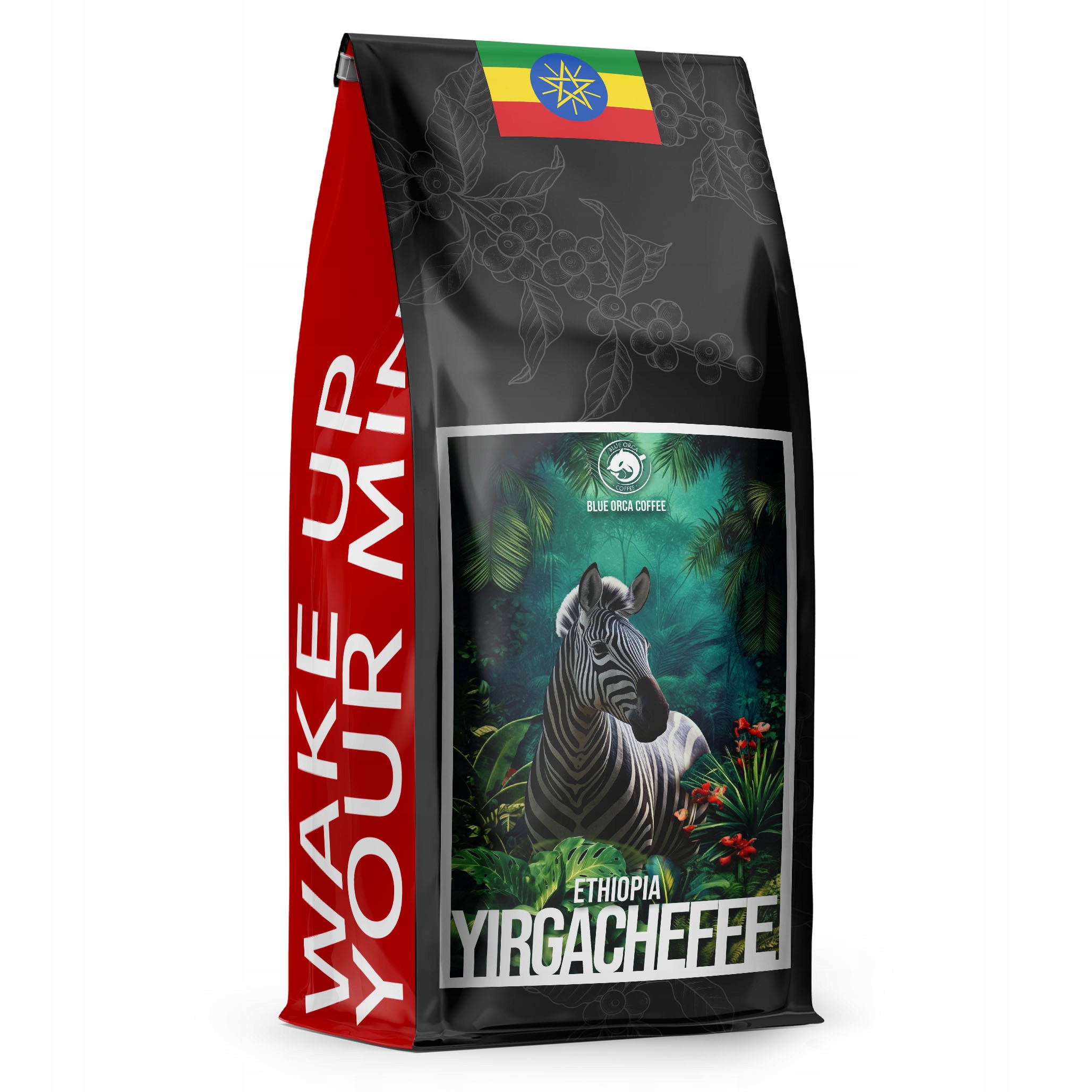 Káva Zrnková Ethiopia Yirgacheffe Čerstvě pražená – 100% Arabica – Modrá Orca