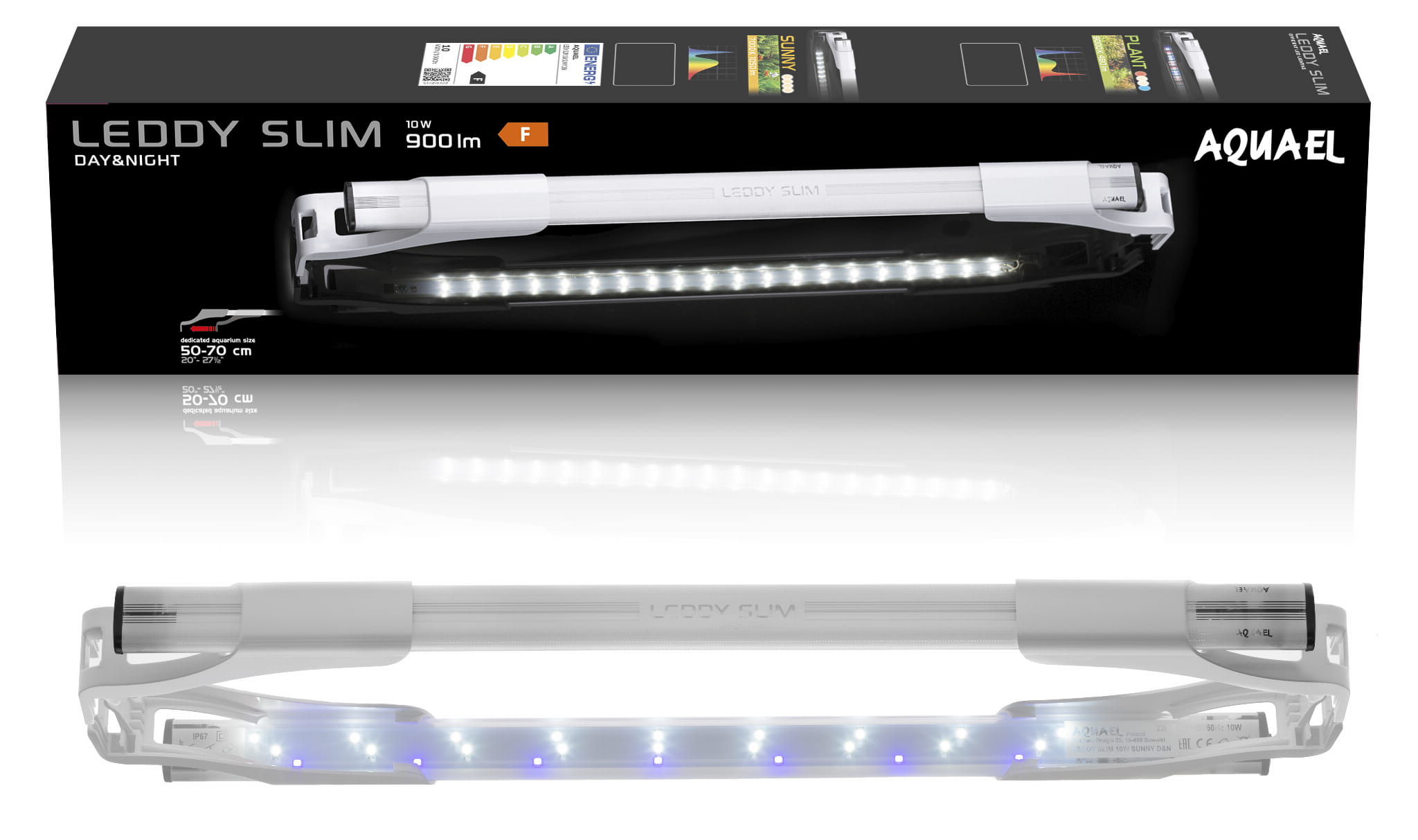 

Aquael Leddy Slim 10W Sunny D&n 50-70cm Belka