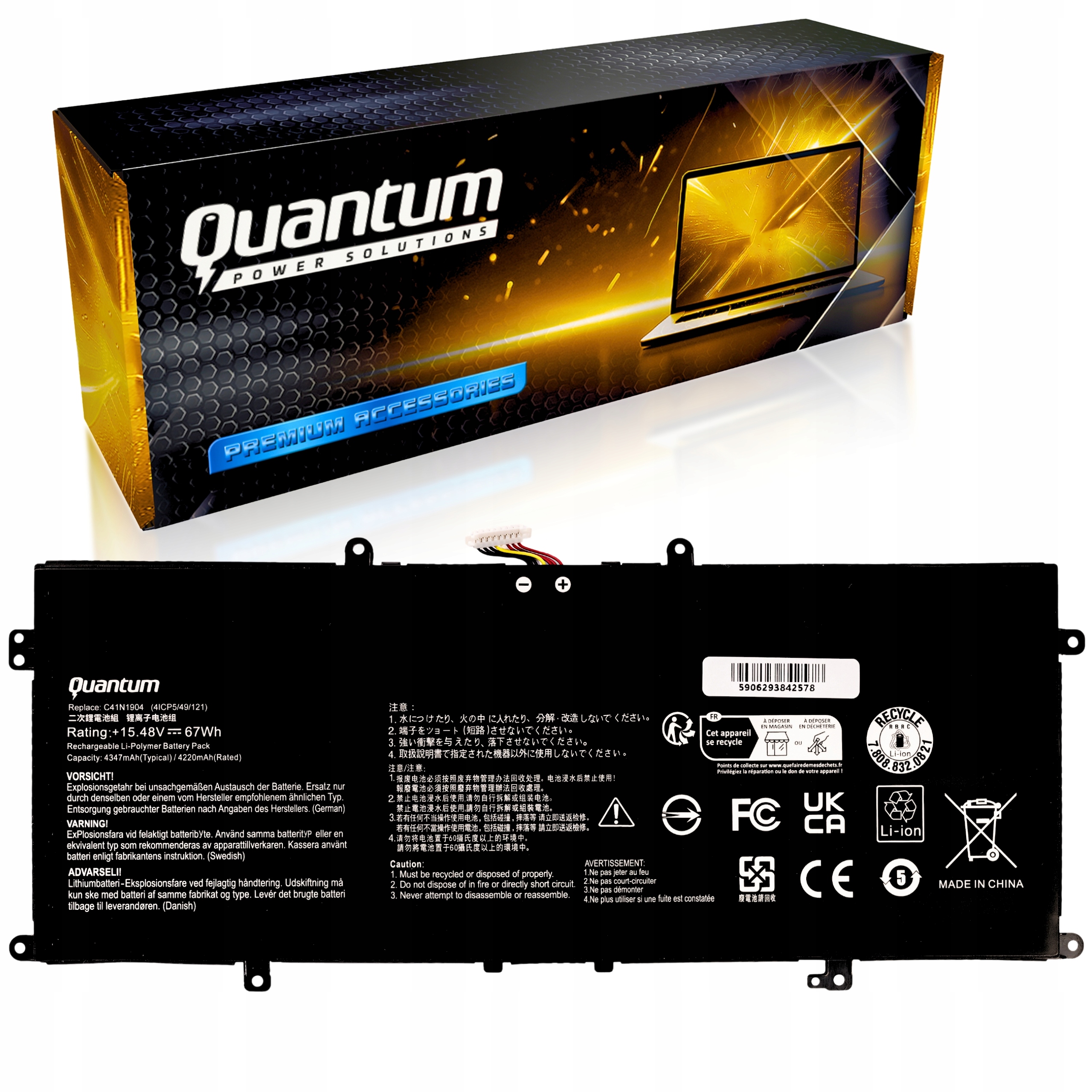 Baterie C41N1904 pro Asus Zenbook UX325 UX363 UX393 UX425 BX325 BX425 Flip13