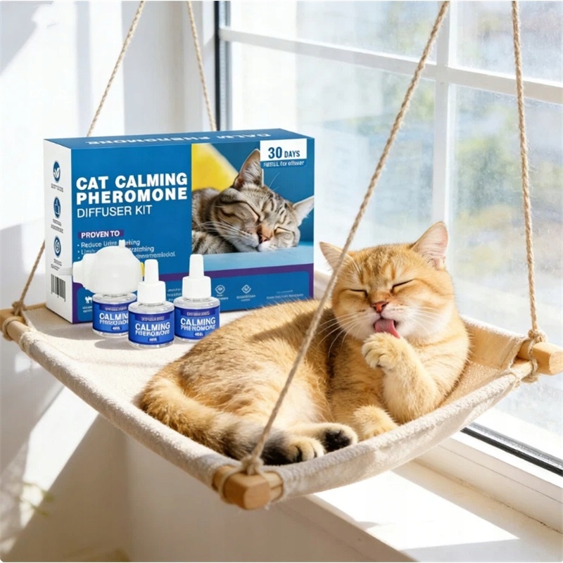 Antistresové feromony Pro Kočky – difuzér se 3 vložkami, řešení pro stres