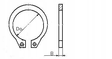SEGER Pierścień Segera Zewnętrzny Z 85 Marka Neutral