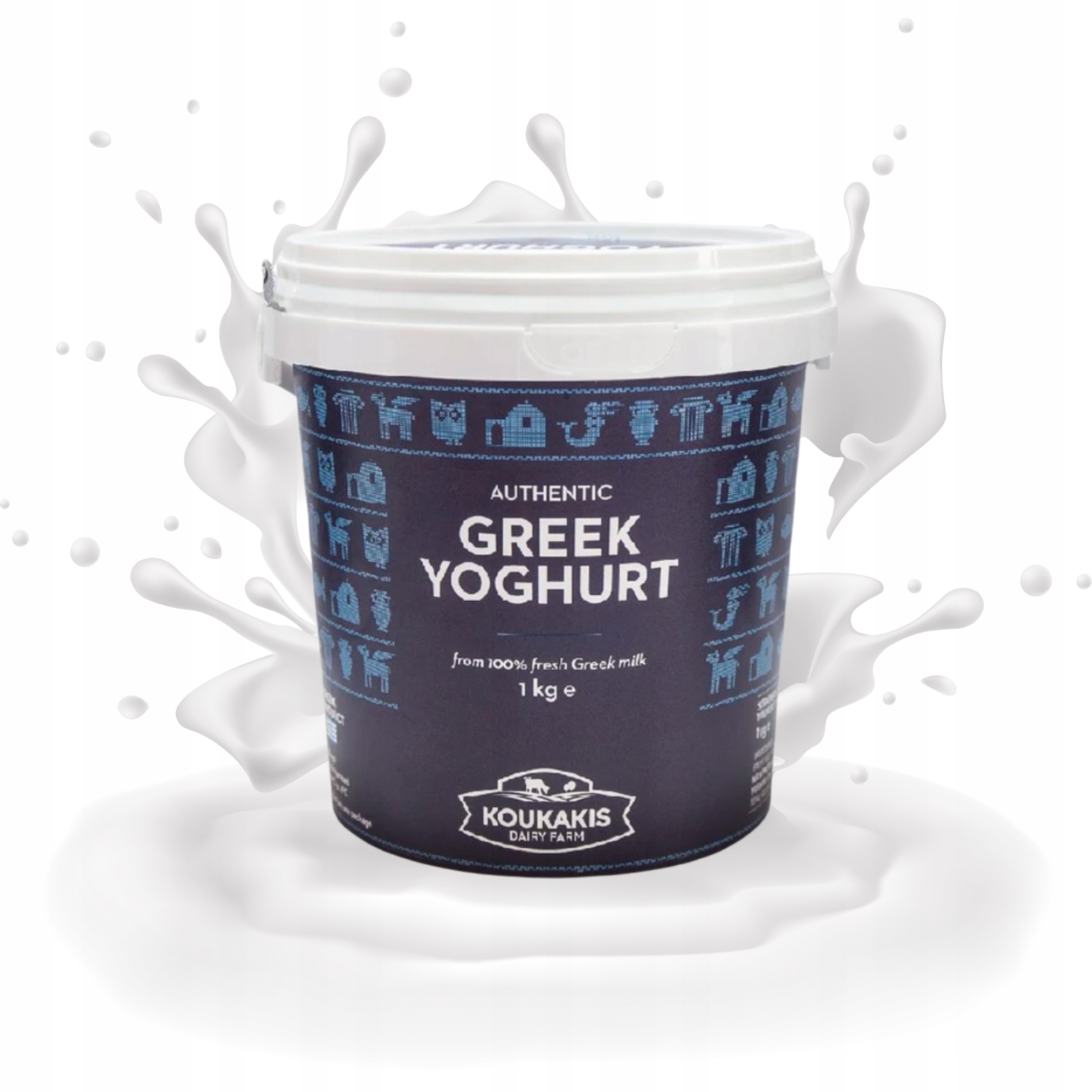 Oceněný řecký jogurt Koukakis 1 kg 10% Set 3 ks