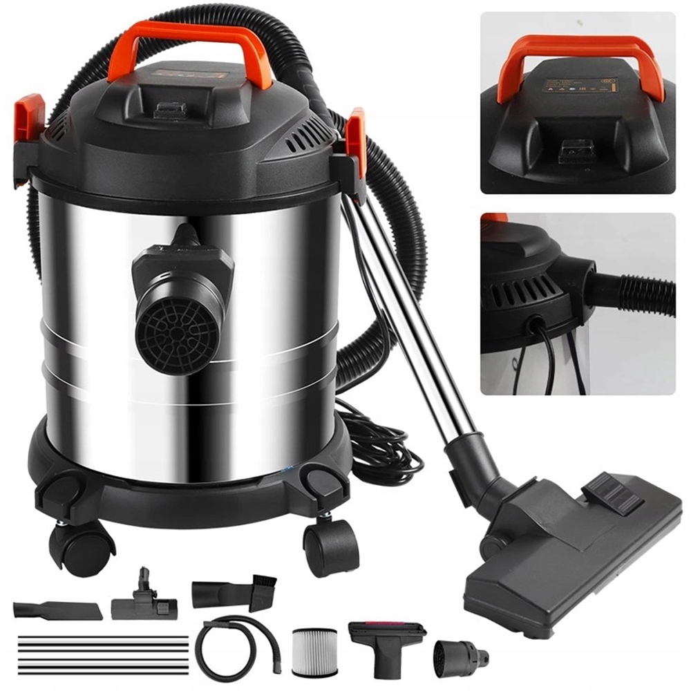 3v1 Vysavač Bezsáčkový Cyklonový Domácí Zásuvka 2000W Malý Výkonný 20L