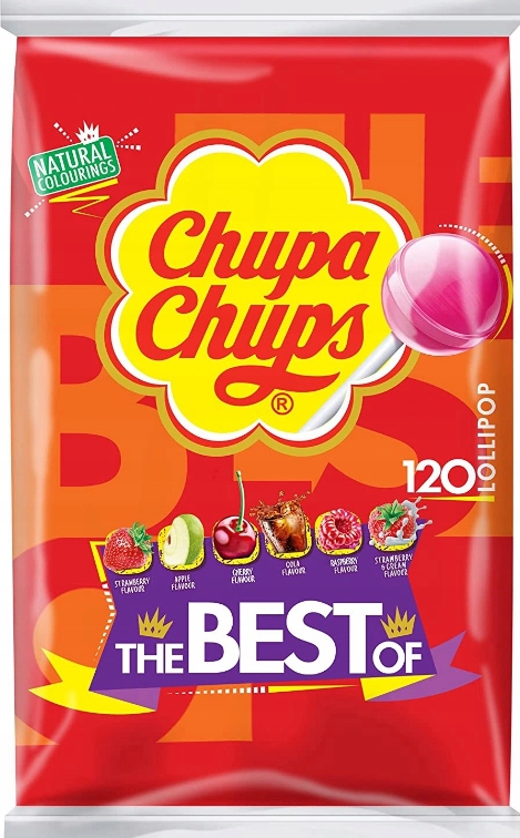 Levně Chupa Chups Lízátka The Best Of 120 Ks